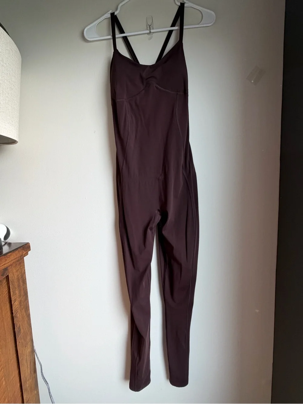 Gymshark strappy low back bodysuit cocoa brown